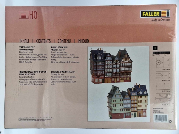 Faller 1:87 H0 190278 - Stadthäuserzeile Marktstrasse - NEU